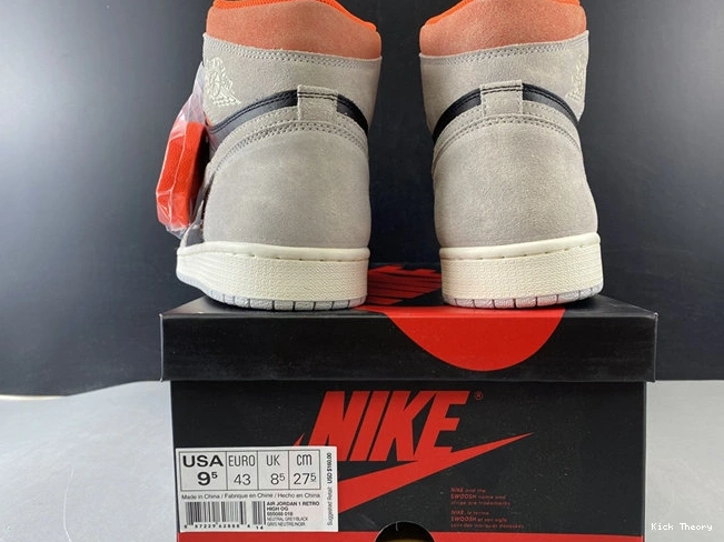 Kicktheory Jordan1 Grey 3773 Retro Hyper WellDesigned Neutral Crimson 555088- 1014